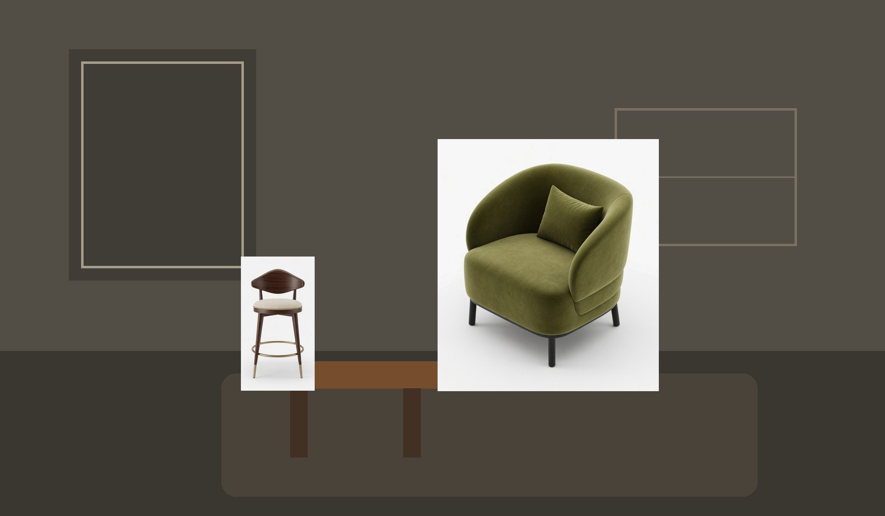 Warm Zayin living room mood with refined furniture
